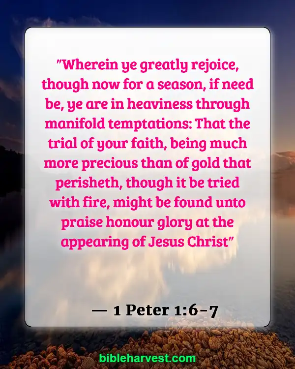 Bible Verses About Sadness (1 Peter 1:6-7)