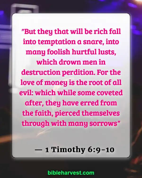 Bible Verses About Wealth (1 Timothy 6:9-10)