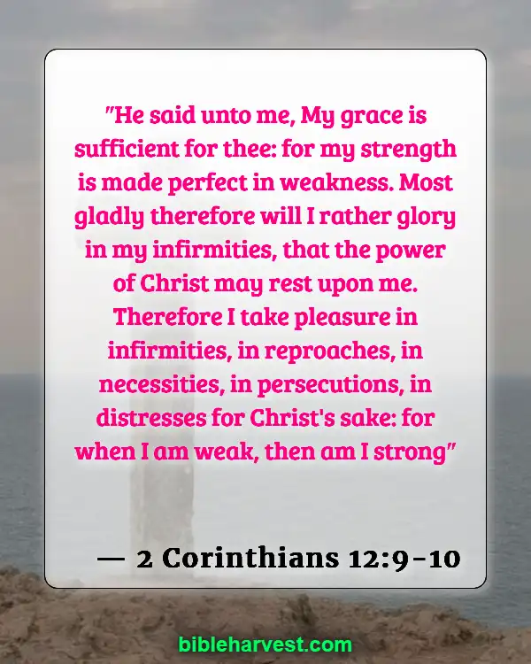 Bible Verses About Health (2 Corinthians 12:9-10)