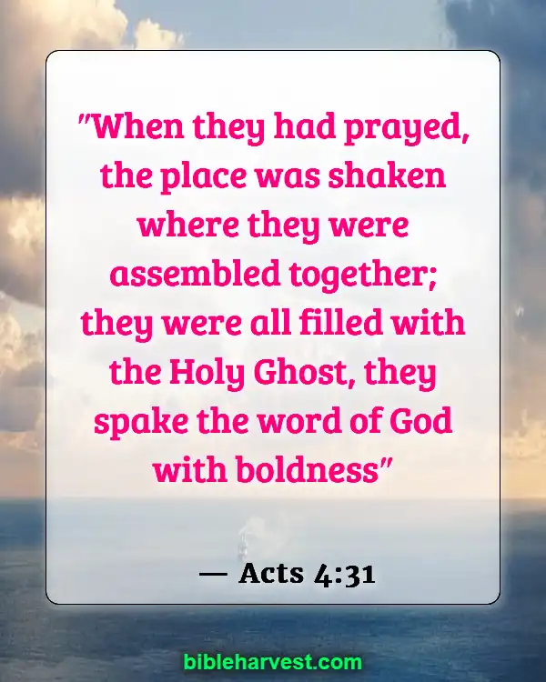 Bible verses about earthquake (Acts 4:31)