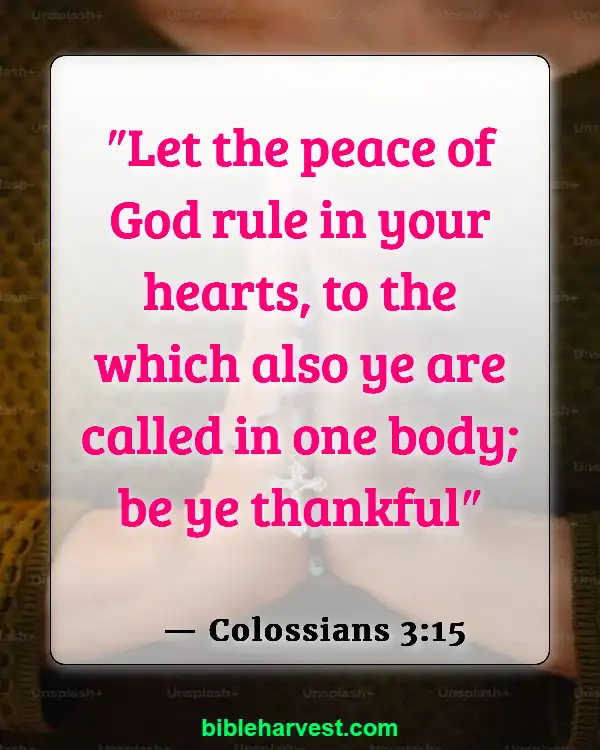 Bible Verses About Overcoming Anxiety and Fear (Colossians 3:15)