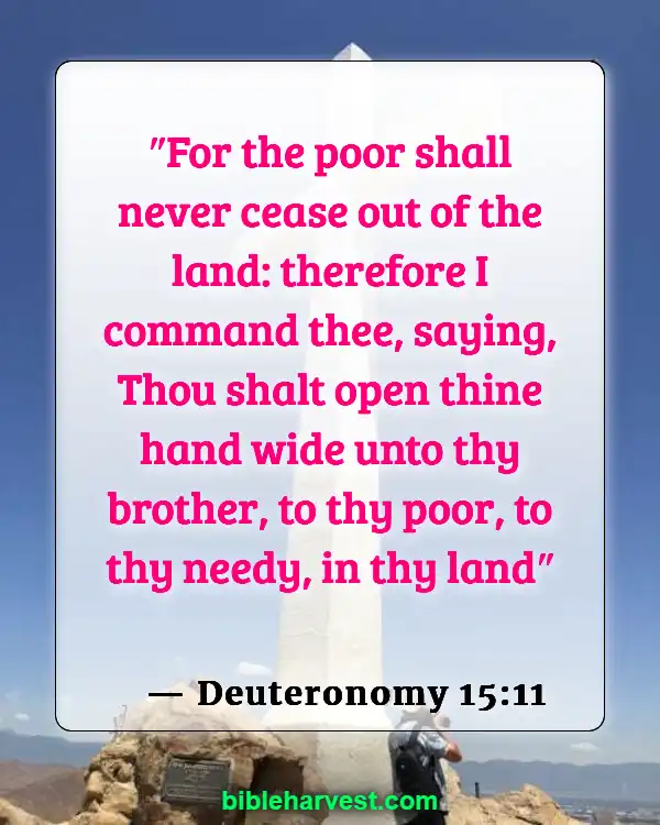 Bible Verses About Helping Others (Deuteronomy 15:11)