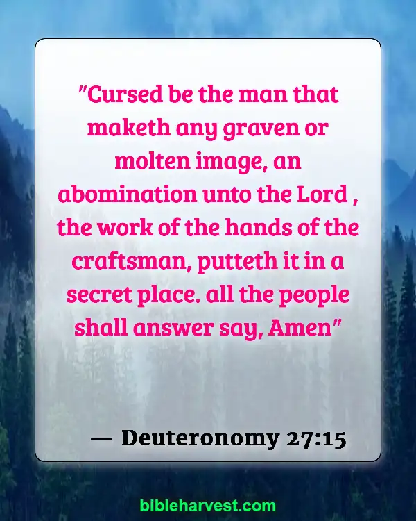Bible verses idolatry (Deuteronomy 27:15)