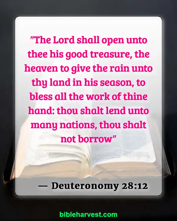 Verses About Money (Deuteronomy 28:12)