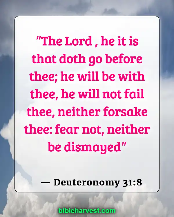 Bible Verses About Sadness (Deuteronomy 31:8)