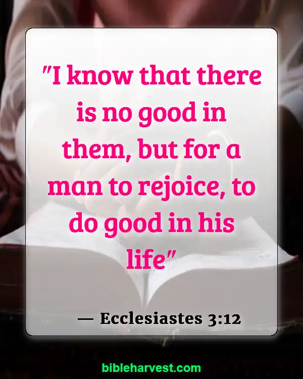 Bible Verses About Hapiness And Joy (Ecclesiastes 3:12)