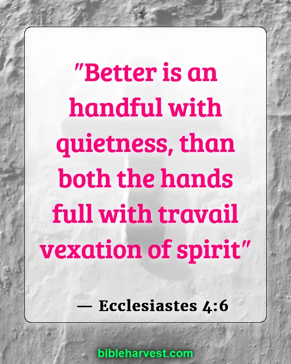 Verses About Money (Ecclesiastes 4:6)