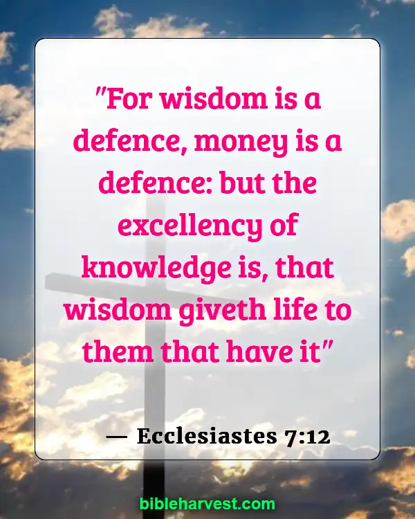 Bible Verses About Wealth (Ecclesiastes 7:12)