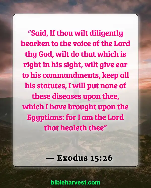 Bible Verses About Health (Exodus 15:26)