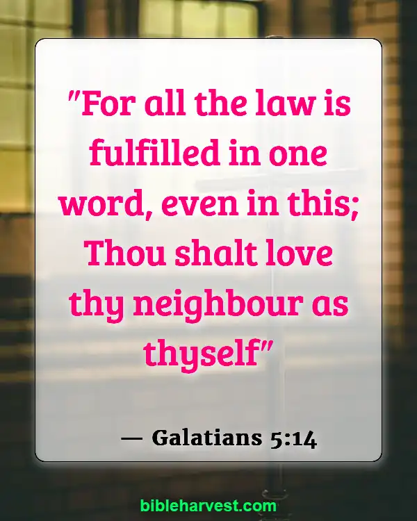 Bible Verses About Helping Others (Galatians 5:14)