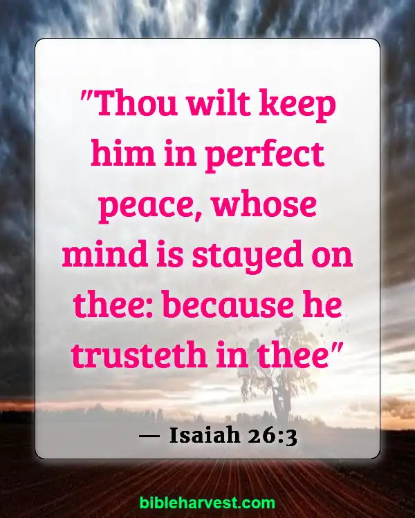 Bible Verses About Trusting God’s Plan (Isaiah 26:3)