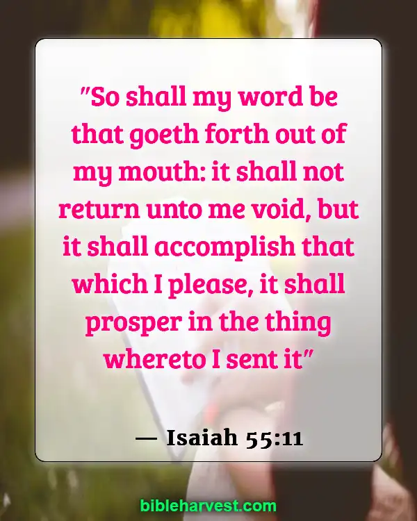 Bible verses about the Promisses of God (Isaiah 55:11)