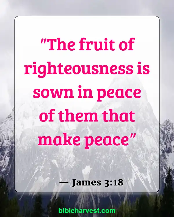 Verses About Wars (James 3:18)
