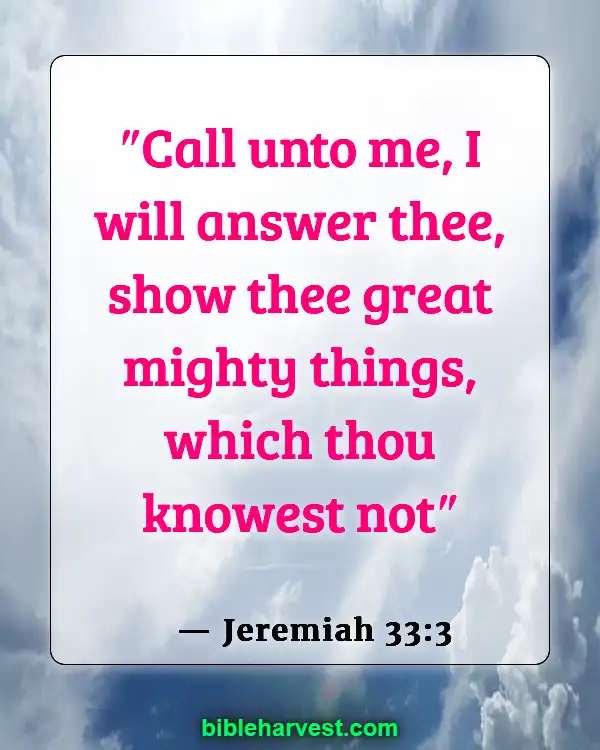 God Has A Plan For Your Life Bible Verse (Jeremiah 33:3)