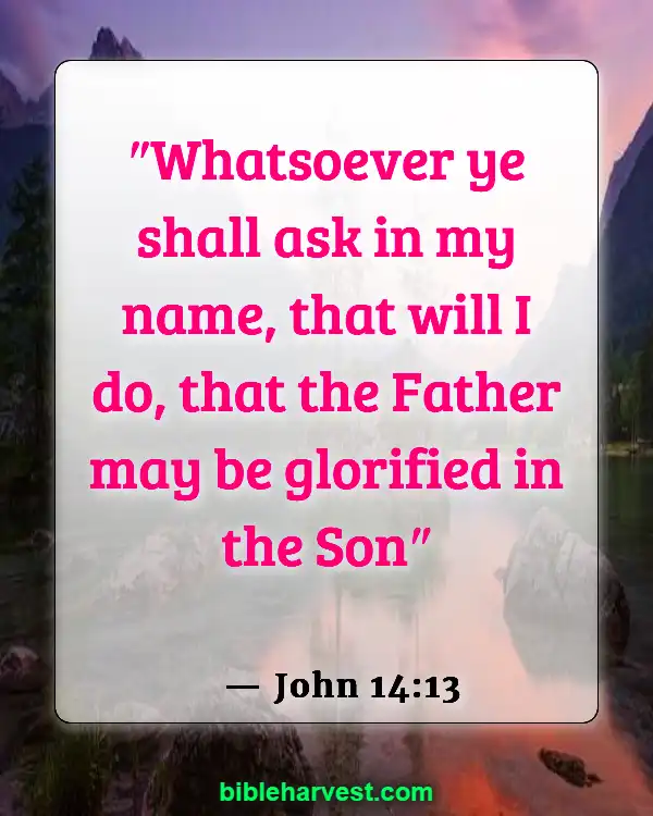 Bible Verses About Trusting God’s Plan (John 14:13)