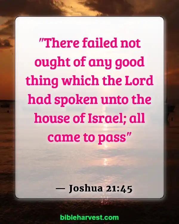 Bible verses about the Promisses of God (Joshua 21:45)