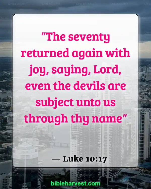 Bible Verses About The Name Of God (Luke 10:17)