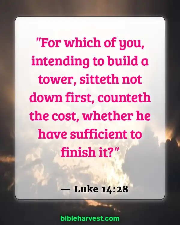 Verses About Money (Luke 14:28)