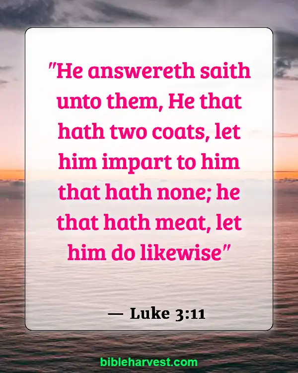 Bible Verses About Poverty (Luke 3:11)