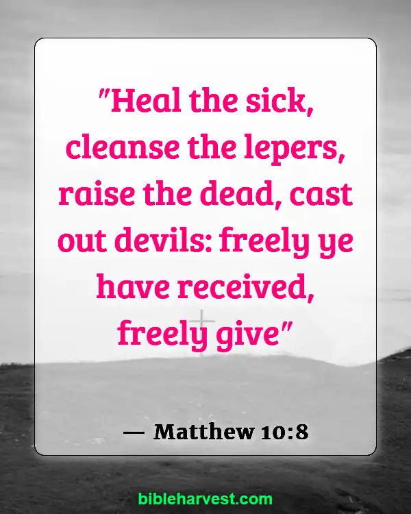 Bible Verses About Health (Matthew 10:8)
