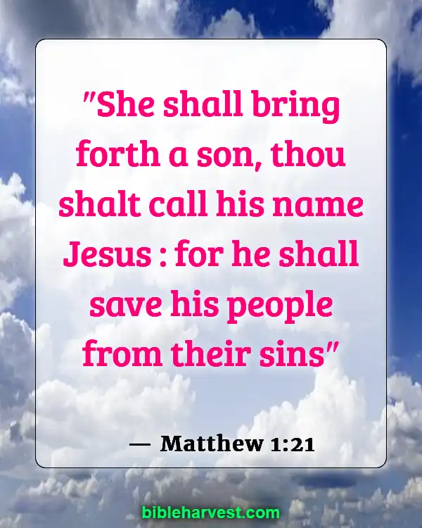 Bible Verses About The Name Of God (Matthew 1:21)