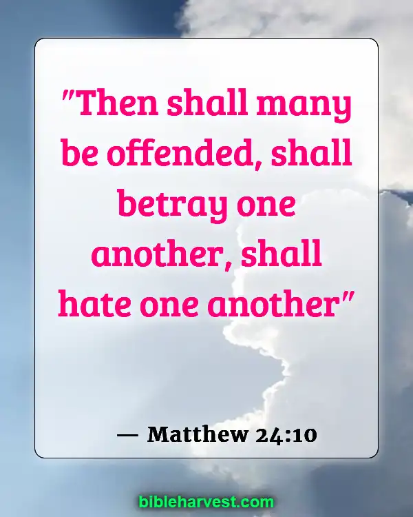 Betrayal in Bible (Matthew 24:10)