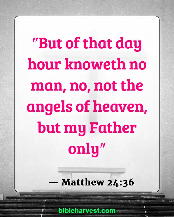 25 Bible Verses About The End Times (Matthew 24:36)