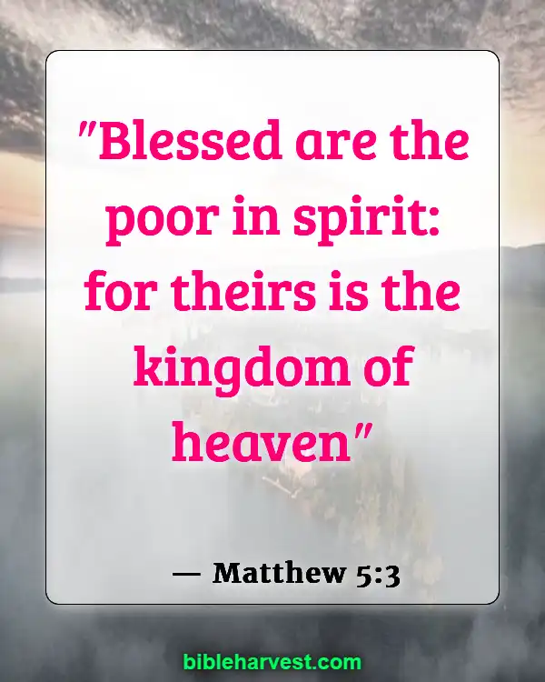 Bible Verses About Poverty (Matthew 5:3)