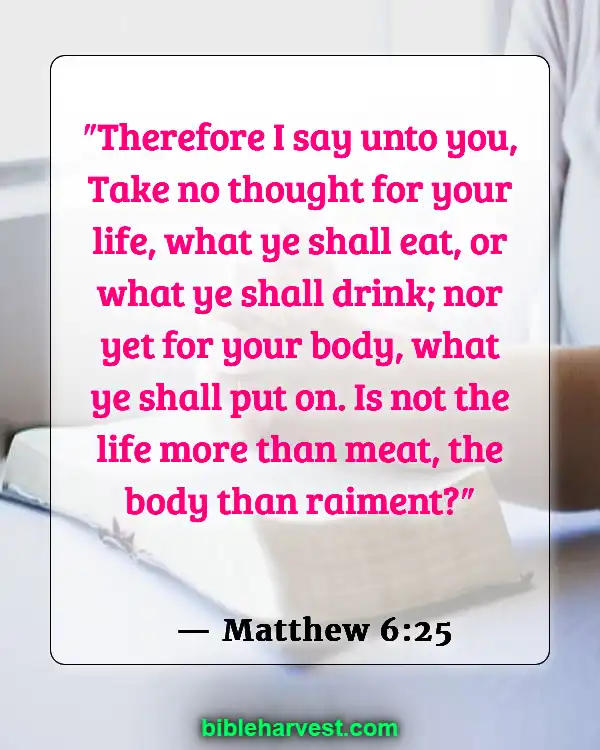 Bible Verses About Trusting God’s Plan (Matthew 6:25)