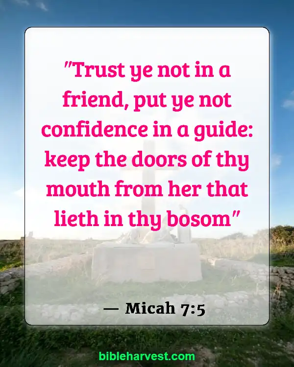 Betrayal in Bible (Micah 7:5)