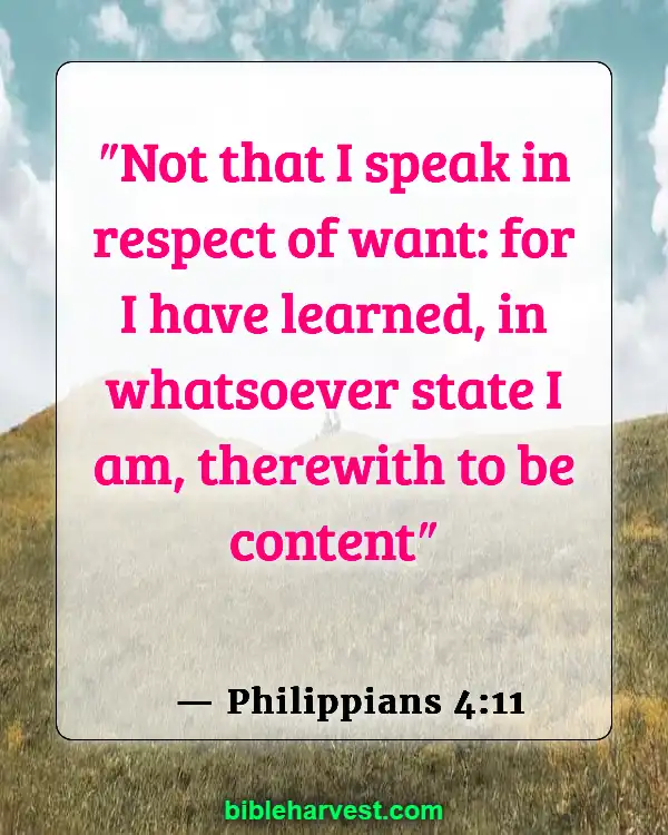 Verses About Money (Philippians 4:11)