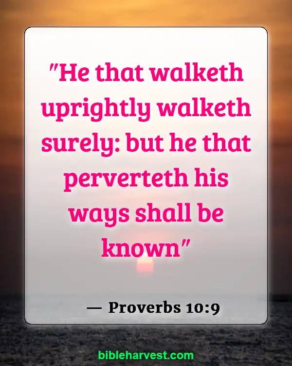 Bible Verses About Lying And Deceit (Proverbs 10:9)