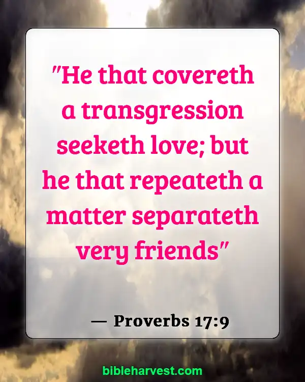 Betrayal in Bible (Proverbs 17:9)