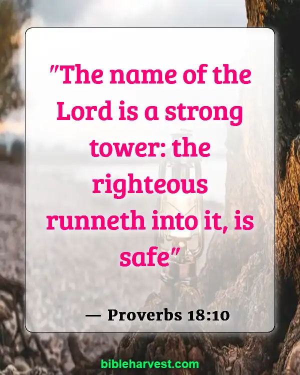 Bible Verses About The Name Of God (Proverbs 18:10)