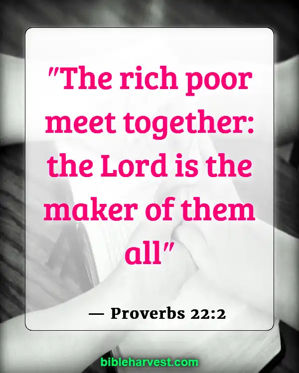 Bible Verses About Poverty (Proverbs 22:2)