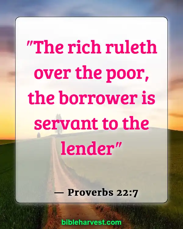 Verses About Money (Proverbs 22:7)