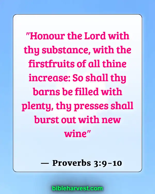 Bible Verses About Wealth (Proverbs 3:9-10)