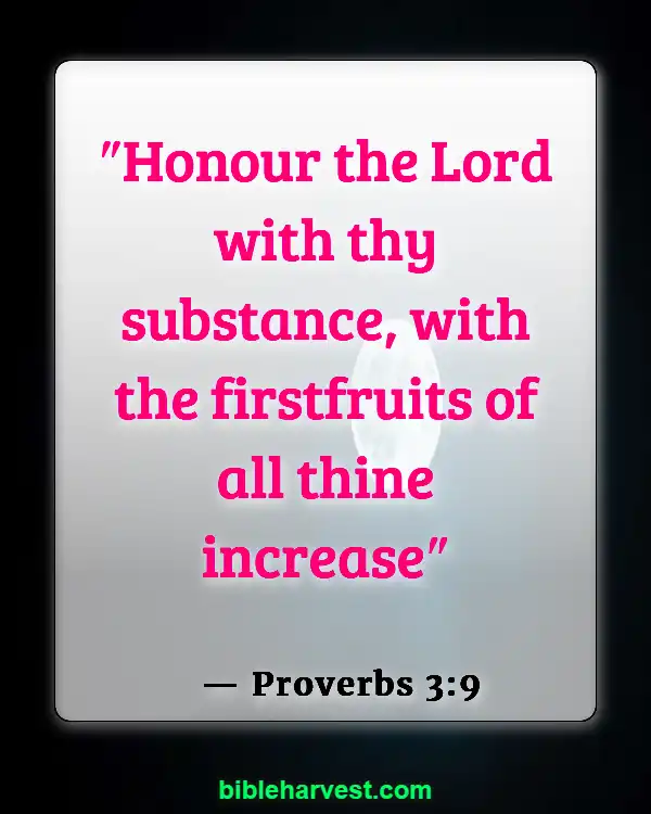 Verses About Money (Proverbs 3:9)