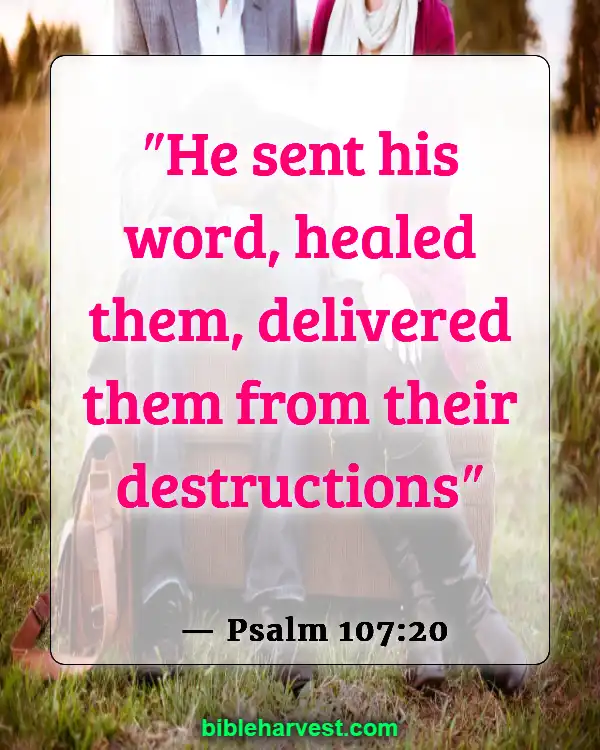 Bible Verses About Health (Psalm 107:20)