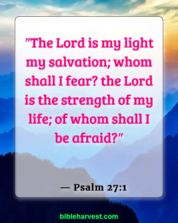 Bible Verses About Strength and Courage (Psalm 27:1)