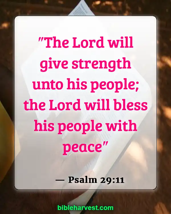 Bible Verses About Sadness (Psalm 29:11)