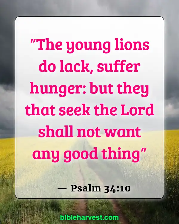 Verses About Money (Psalm 34:10)