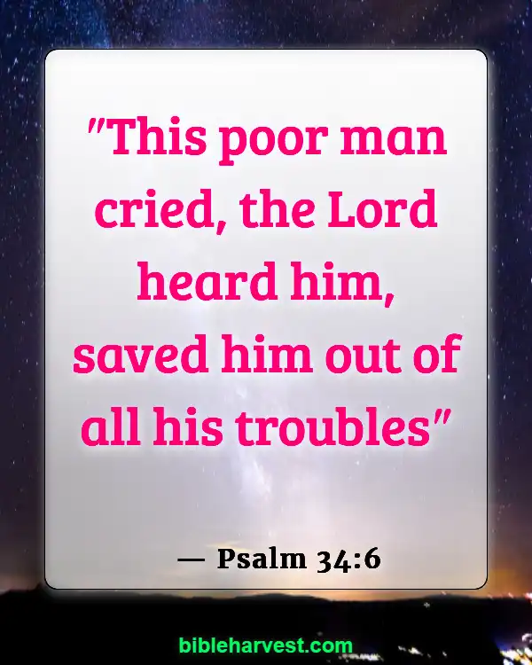 Bible Verses About Poverty (Psalm 34:6)