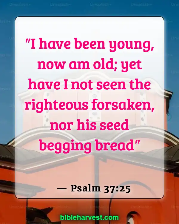 Bible Verses About Poverty (Psalm 37:25)