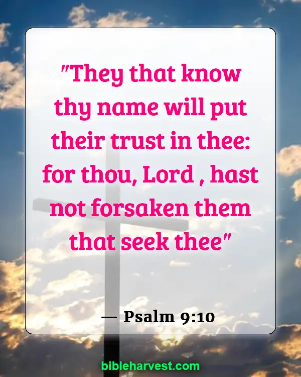 Bible Verses About Trusting God’s Plan (Psalm 9:10)