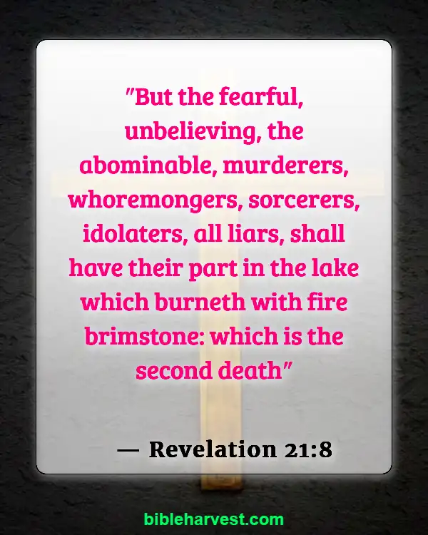 Bible Verses About Lying And Deceit (Revelation 21:8)