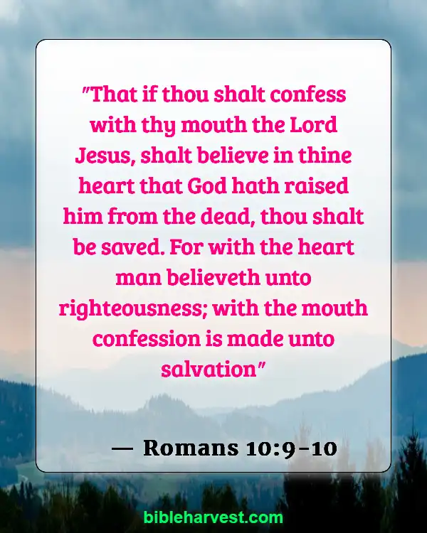 Bible Verses About Real Christian (Romans 10:9-10)
