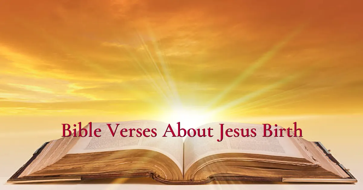 Bible Verses About Jesus Birth