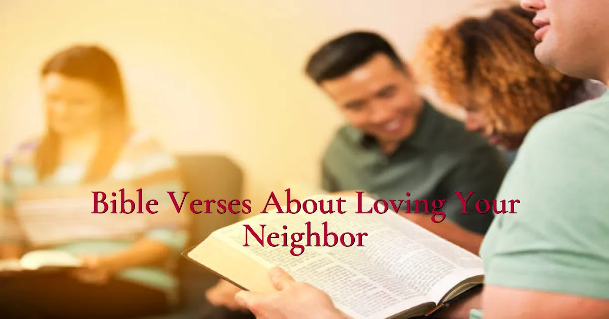 Bible Verses About Loving Your Neighbor